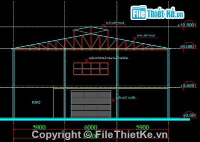 Bản vẽ autocad,nhà xưởng,nhà xưởng khung thép,bản vẽ cơ sở Vạn Hưng